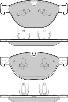 E.T.F. 12-1483 - Bremžu uzliku kompl., Disku bremzes www.autospares.lv