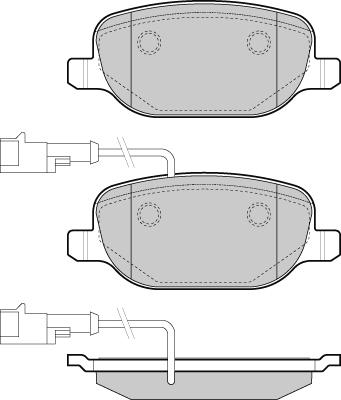 LPR 05P855A - Bremžu uzliku kompl., Disku bremzes www.autospares.lv