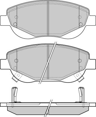 Magneti Marelli 363700201904 - Bremžu uzliku kompl., Disku bremzes www.autospares.lv