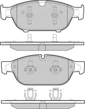 E.T.F. 12-1476 - Bremžu uzliku kompl., Disku bremzes www.autospares.lv