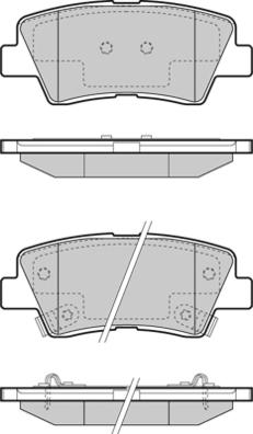 E.T.F. 12-1471 - Тормозные колодки, дисковые, комплект www.autospares.lv