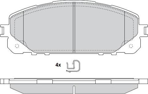 E.T.F. 12-1594 - Bremžu uzliku kompl., Disku bremzes autospares.lv