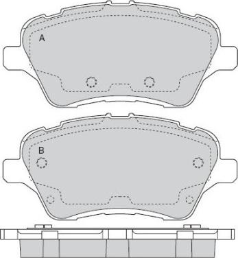 Allied Nippon ADB02197 - Bremžu uzliku kompl., Disku bremzes autospares.lv