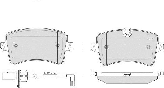 E.T.F. 12-1502 - Тормозные колодки, дисковые, комплект www.autospares.lv