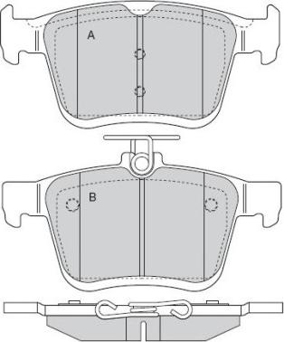 E.T.F. 12-1518 - Тормозные колодки, дисковые, комплект www.autospares.lv