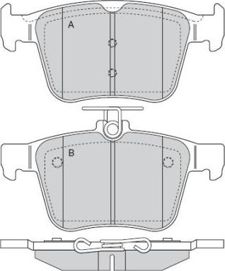 E.T.F. 12-1517 - Тормозные колодки, дисковые, комплект www.autospares.lv