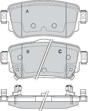 Triscan 362P56098 - Bremžu uzliku kompl., Disku bremzes autospares.lv