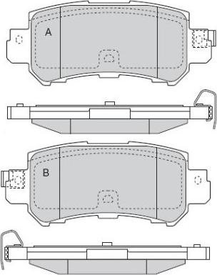 Akebono AN-784WKE - Brake Pad Set, disc brake www.autospares.lv