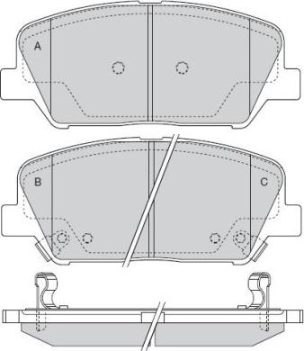 Remy RAP1711 - Тормозные колодки, дисковые, комплект www.autospares.lv