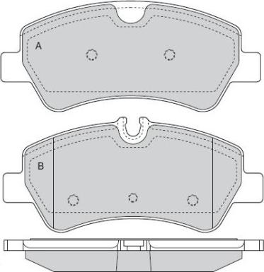 KRAFT AUTOMOTIVE 6002155 - Bremžu uzliku kompl., Disku bremzes autospares.lv