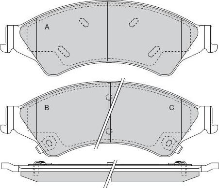 Stark SKBP-0011403 - Bremžu uzliku kompl., Disku bremzes autospares.lv