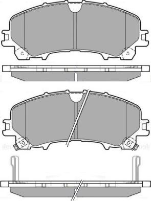 DJ Parts BP2738 - Bremžu uzliku kompl., Disku bremzes www.autospares.lv