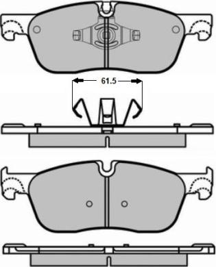 EBC Brakes DP22255 - Bremžu uzliku kompl., Disku bremzes www.autospares.lv