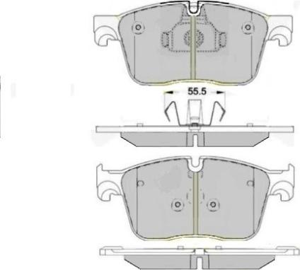 E.T.F. 12-1652 - Bremžu uzliku kompl., Disku bremzes www.autospares.lv