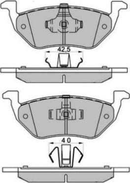 E.T.F. 12-1664 - Bremžu uzliku kompl., Disku bremzes www.autospares.lv