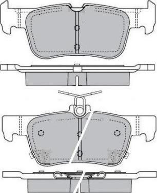 E.T.F. 12-1607 - Brake Pad Set, disc brake www.autospares.lv