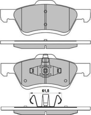 HELLA 8DB 355 034-841 - Bremžu uzliku kompl., Disku bremzes autospares.lv