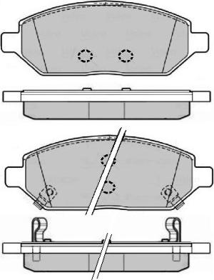 E.T.F. 12-1687 - Brake Pad Set, disc brake www.autospares.lv