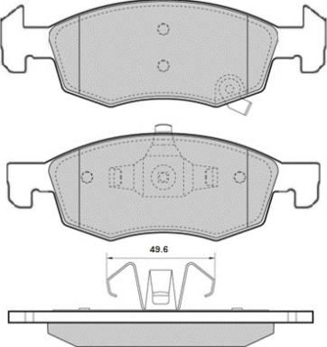 E.T.F. 12-1635 - Bremžu uzliku kompl., Disku bremzes www.autospares.lv