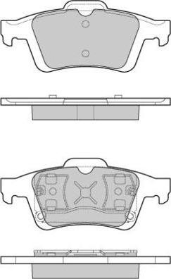 E.T.F. 12-1091 - Тормозные колодки, дисковые, комплект www.autospares.lv