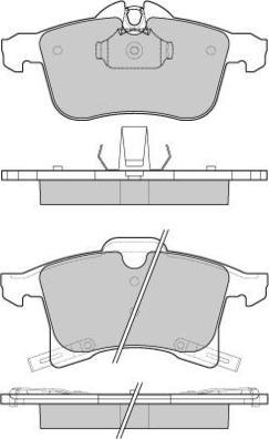 E.T.F. 12-1093 - Bremžu uzliku kompl., Disku bremzes autospares.lv