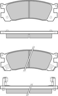 E.T.F. 12-1045 - Bremžu uzliku kompl., Disku bremzes www.autospares.lv