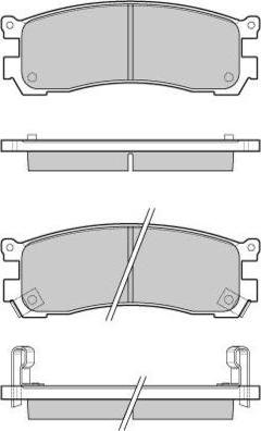 E.T.F. 12-1054 - Bremžu uzliku kompl., Disku bremzes www.autospares.lv