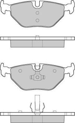 E.T.F. 12-1051 - Brake Pad Set, disc brake www.autospares.lv