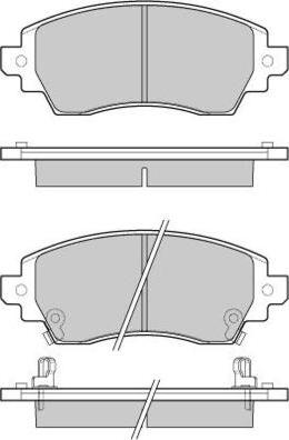 Triscan FDB1391 - Тормозные колодки, дисковые, комплект www.autospares.lv