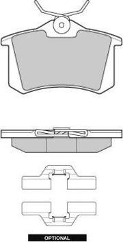 E.T.F. 12-1004 - Тормозные колодки, дисковые, комплект www.autospares.lv