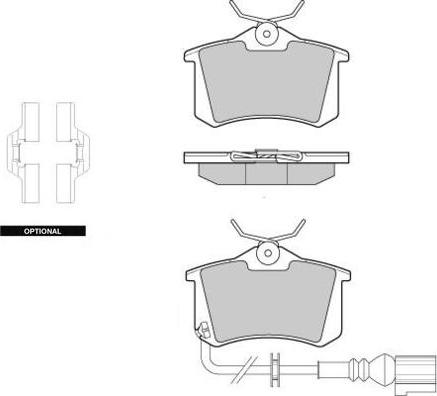 E.T.F. 12-1005 - Bremžu uzliku kompl., Disku bremzes autospares.lv