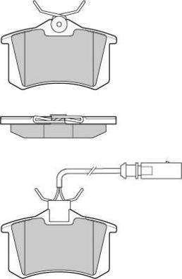 E.T.F. 12-1006 - Brake Pad Set, disc brake www.autospares.lv