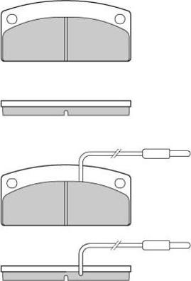 Japanparts PA-021MK - Тормозные колодки, дисковые, комплект www.autospares.lv