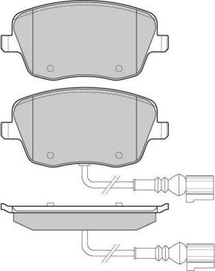 E.T.F. 12-1013 - Тормозные колодки, дисковые, комплект www.autospares.lv