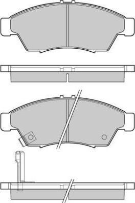 E.T.F. 12-1017 - Тормозные колодки, дисковые, комплект www.autospares.lv