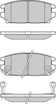 E.T.F. 12-1034 - Brake Pad Set, disc brake www.autospares.lv