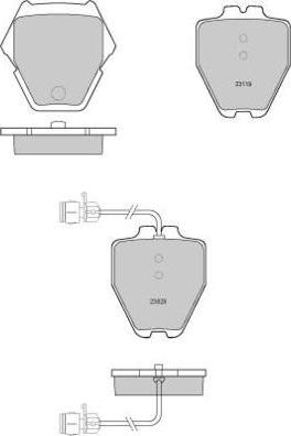 E.T.F. 12-1149 - Brake Pad Set, disc brake www.autospares.lv