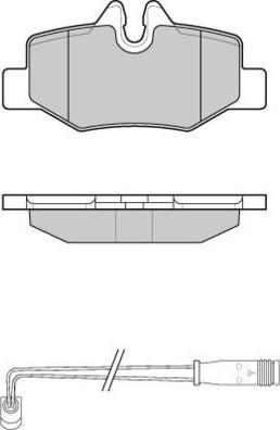 E.T.F. 12-1101 - Bremžu uzliku kompl., Disku bremzes www.autospares.lv