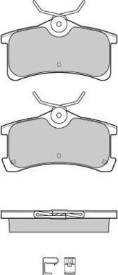 E.T.F. 12-1107 - Brake Pad Set, disc brake www.autospares.lv