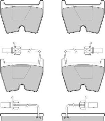 E.T.F. 12-1114 - Bremžu uzliku kompl., Disku bremzes www.autospares.lv