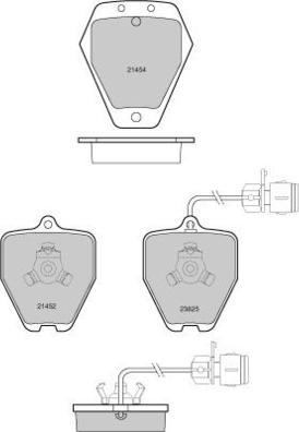 E.T.F. 12-1118 - Brake Pad Set, disc brake www.autospares.lv