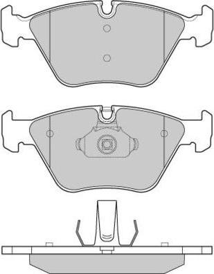 E.T.F. 12-1135 - Тормозные колодки, дисковые, комплект www.autospares.lv