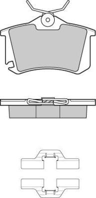 E.T.F. 12-1175 - Brake Pad Set, disc brake www.autospares.lv