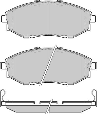 SCT-MANNOL SP 669 PR - Bremžu uzliku kompl., Disku bremzes www.autospares.lv