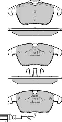 Triscan P 85 112 - Тормозные колодки, дисковые, комплект www.autospares.lv