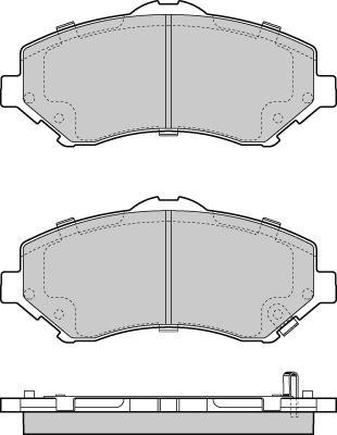 E.T.F. 12-1396 - Bremžu uzliku kompl., Disku bremzes www.autospares.lv