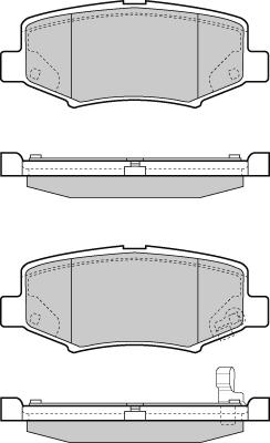 E.T.F. 12-1398 - Bremžu uzliku kompl., Disku bremzes www.autospares.lv