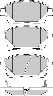 Herth+Buss Elparts J3602128 - Тормозные колодки, дисковые, комплект www.autospares.lv