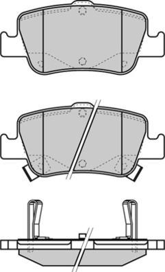 E.T.F. 12-1341 - Тормозные колодки, дисковые, комплект www.autospares.lv