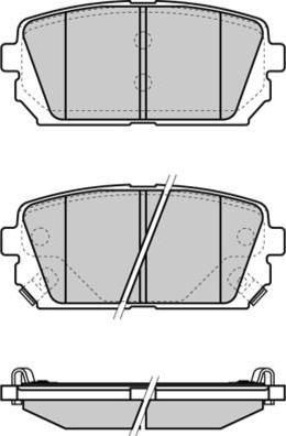 BOSCH 0 986 AB1 311 - Bremžu uzliku kompl., Disku bremzes autospares.lv